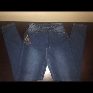 Dark wash High Rise Skinny Jeans